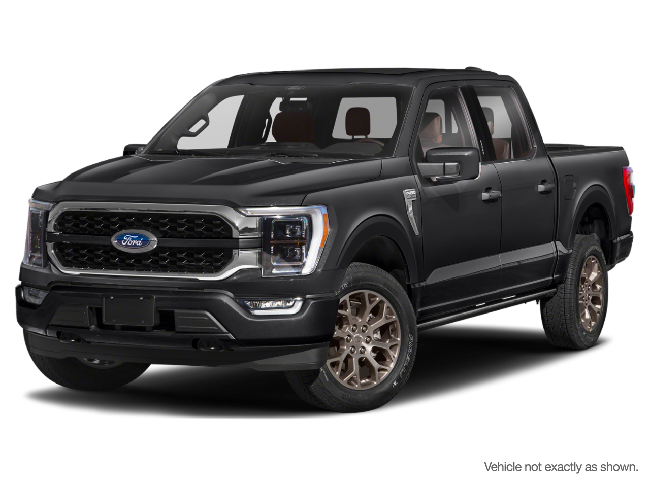 Black 2022 Ford F-150 Pickup Truck Four-Wheel Drive Automatic