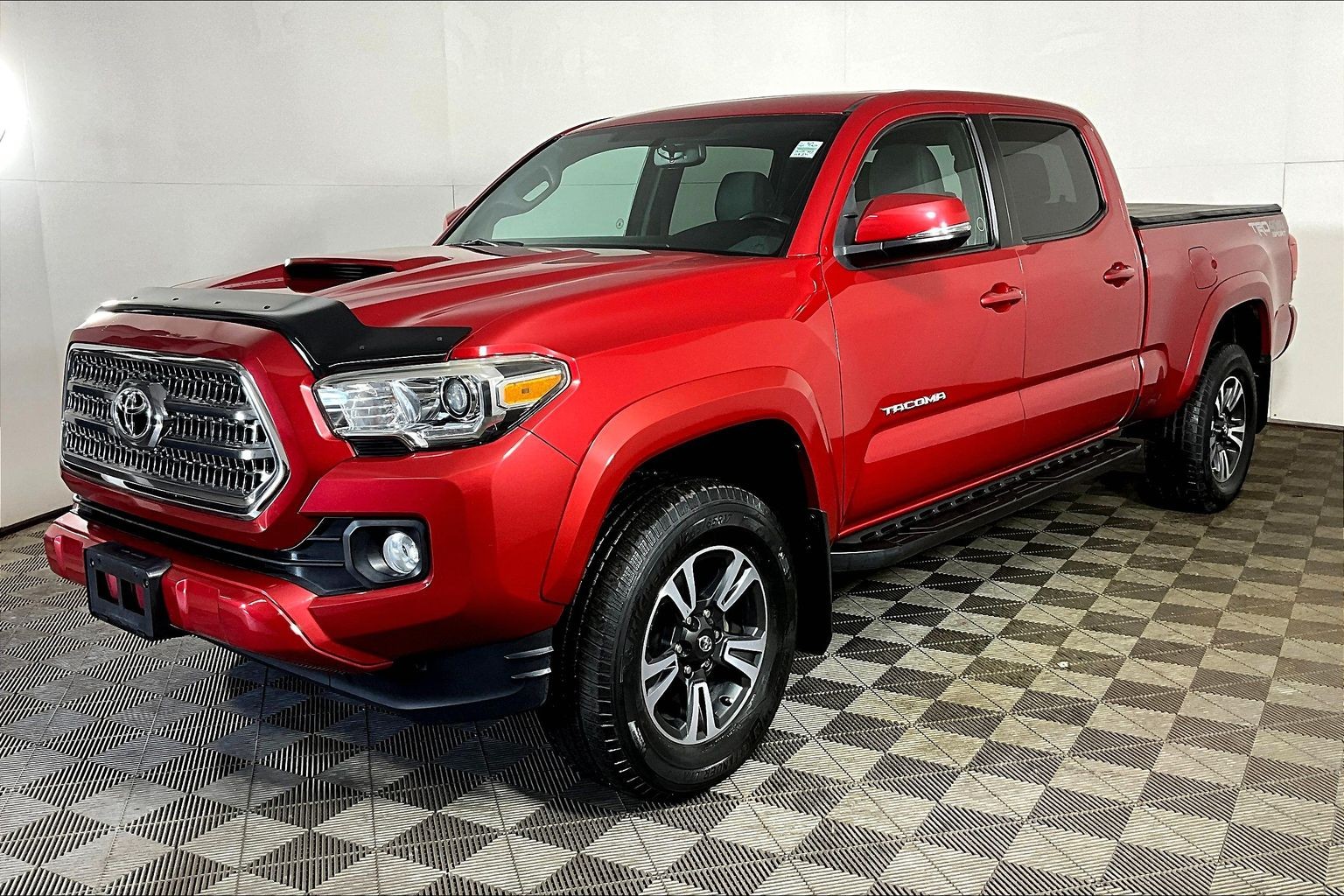 Red 2016 Toyota Tacoma Pickup Truck Four-Wheel Drive Automatic