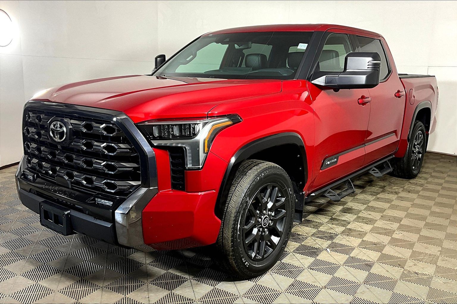 Red 2022 Toyota Tundra Pickup Truck Four-Wheel Drive Automatic