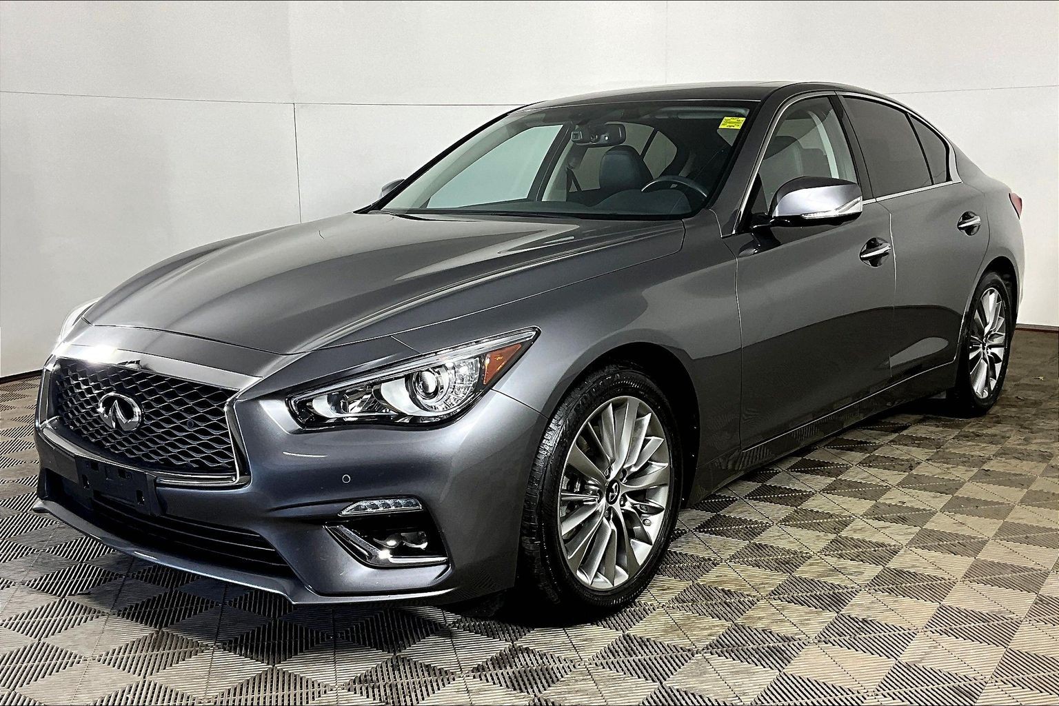 Gray 2024 INFINITI Q50 Sedan All-Wheel Drive Automatic
